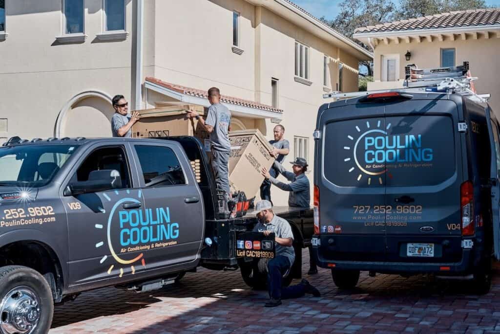 Poulin Cooling AC Installation Team