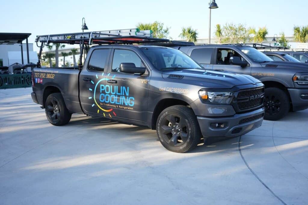 Poulin Cooling AC Repair Truck