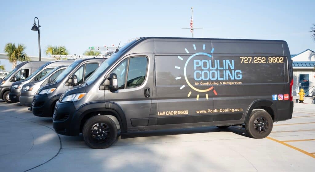 Poulin Cooling AC Repair Van
